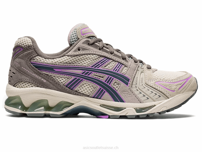 gel-kayano 14 bouleau/cuirassé Asics L6N0K2691