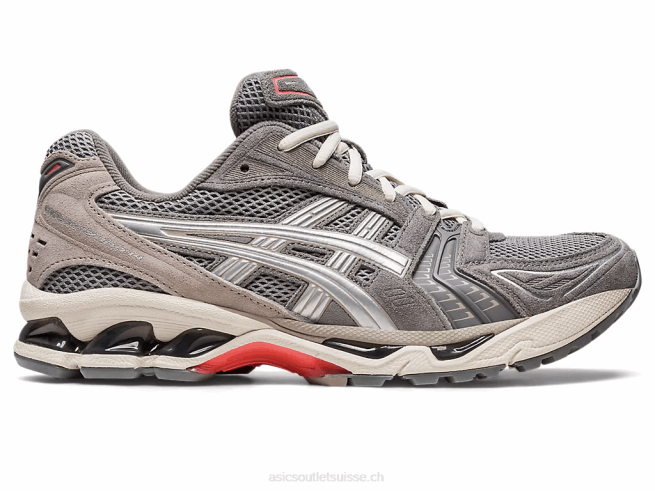 gel-kayano 14 gris argile/argent pur Asics L6N0K653