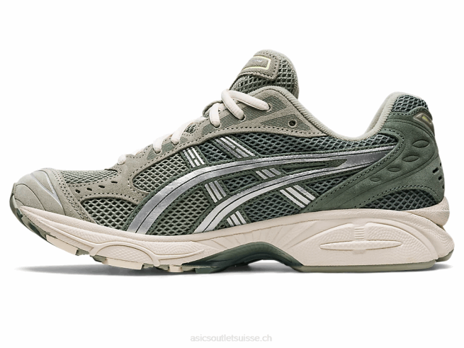gel-kayano 14 gris olive/argent pur Asics L6N0K625