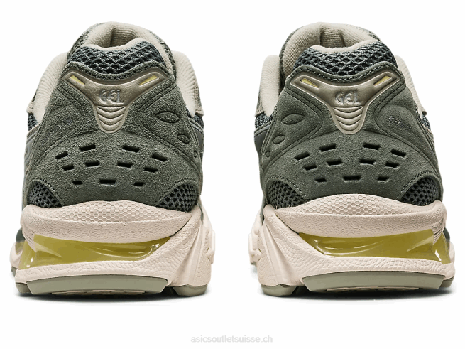 gel-kayano 14 gris olive/argent pur Asics L6N0K625
