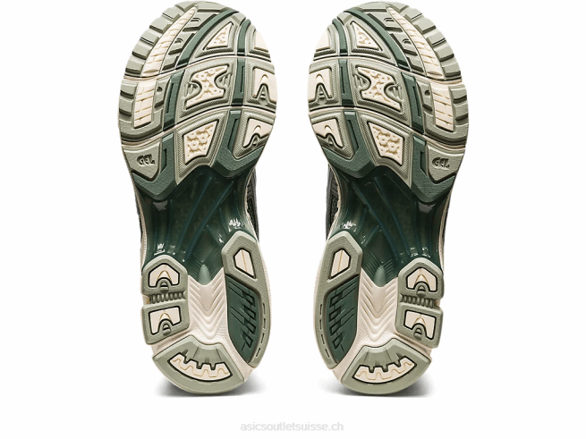 gel-kayano 14 gris olive/argent pur Asics L6N0K625