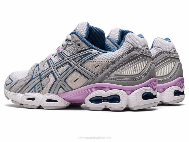 gel-nimbus 9 blanc/gris moyen Asics L6N0K2572