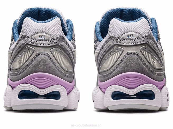 gel-nimbus 9 blanc/gris moyen Asics L6N0K2572