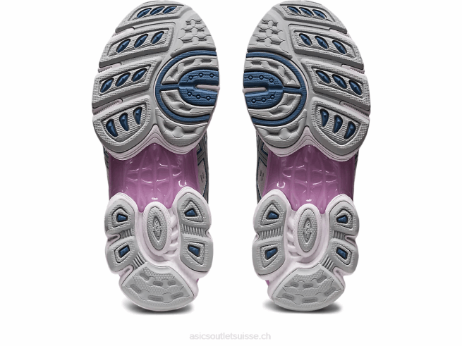 gel-nimbus 9 blanc/gris moyen Asics L6N0K2572