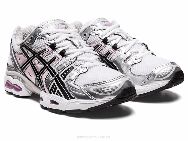gel-nimbus 9 blanc noir Asics L6N0K2931