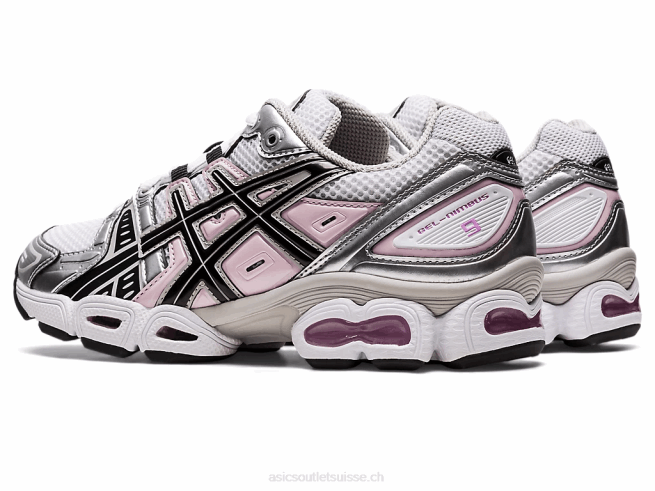 gel-nimbus 9 blanc noir Asics L6N0K2931