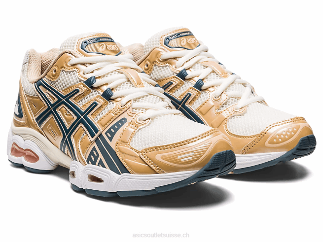 gel-nimbus 9 crème/cuir Asics L6N0K2701