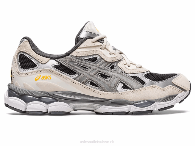 gel-nyc noir/gris argile Asics L6N0K144