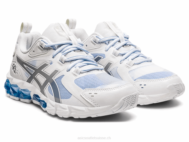gel quantique 180 blanc/bleu pervenche Asics L6N0K3735