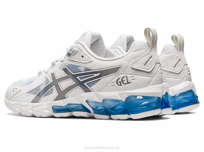 gel quantique 180 blanc/bleu pervenche Asics L6N0K3735