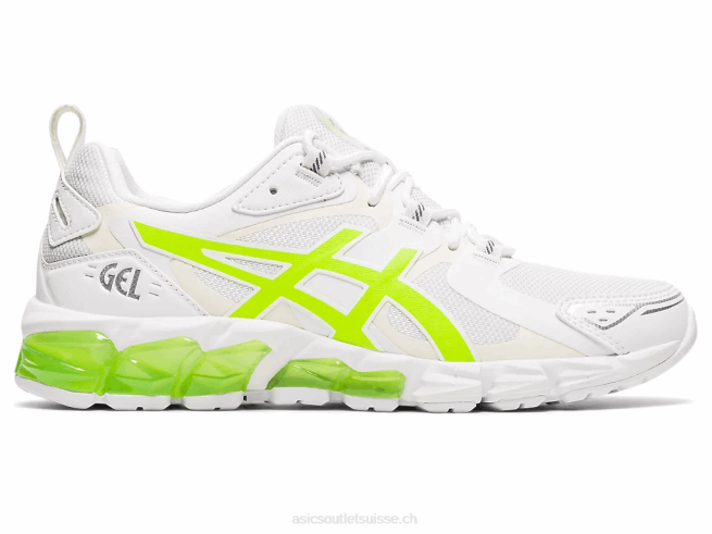 gel quantique 180 blanc/vert danger Asics L6N0K4036