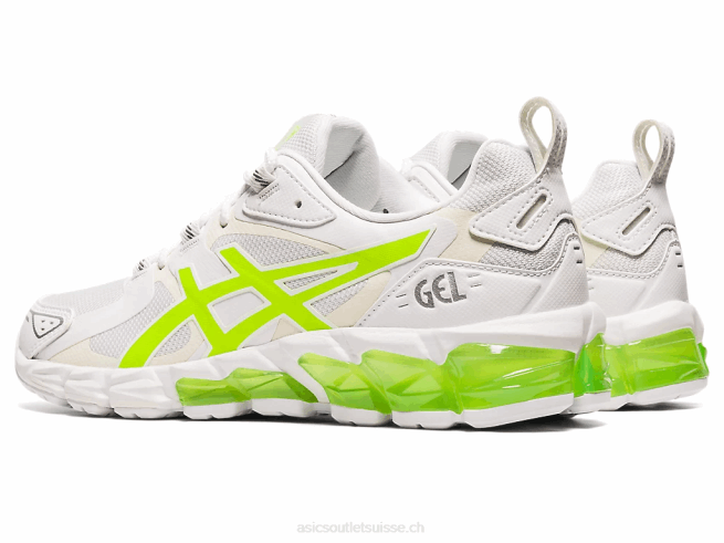 gel quantique 180 blanc/vert danger Asics L6N0K4036