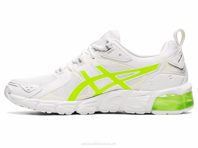 gel quantique 180 blanc/vert danger Asics L6N0K4036