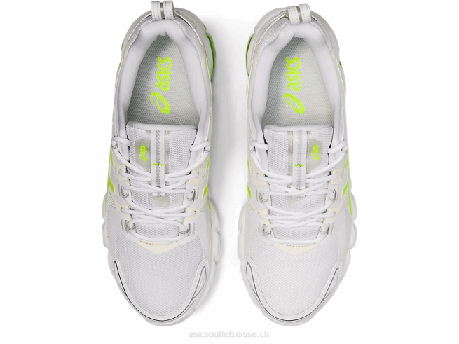 gel quantique 180 blanc/vert danger Asics L6N0K4036