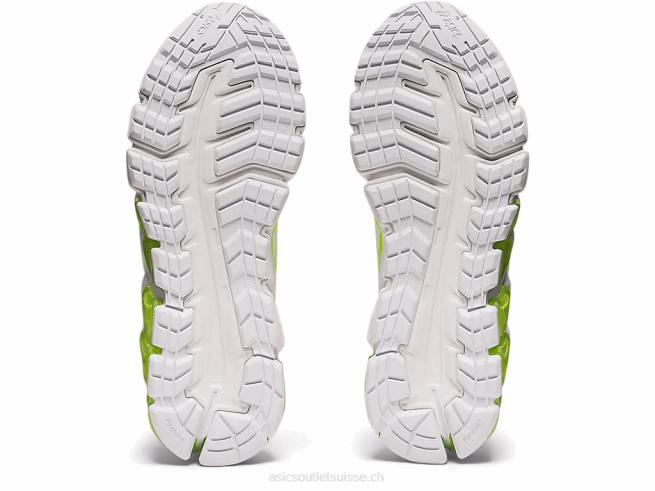gel quantique 180 blanc/vert danger Asics L6N0K4036