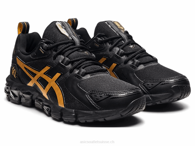 gel quantique 180 noir/or pur Asics L6N0K3865