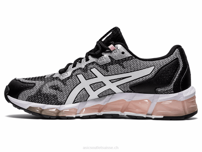 gel quantique 360 ​​6 noir blanc Asics L6N0K4032