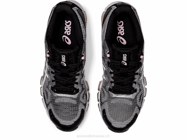 gel quantique 360 ​​6 noir blanc Asics L6N0K4032