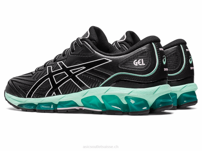 gel quantique 360 ​​vii glace noire/fraîche Asics L6N0K2190