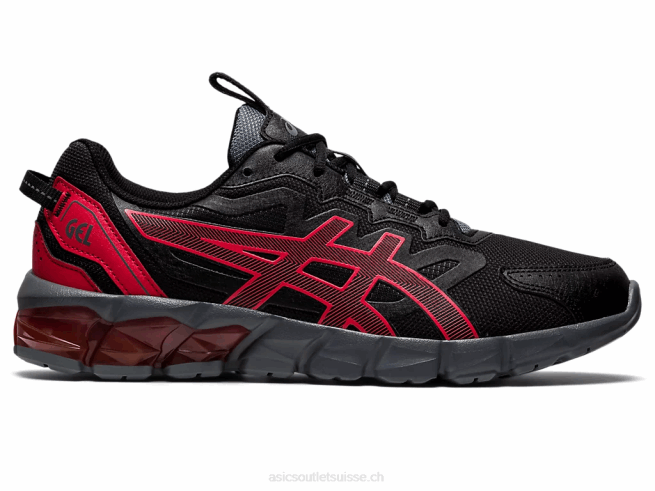 gel quantique 90 3 alerte noire/rouge Asics L6N0K711