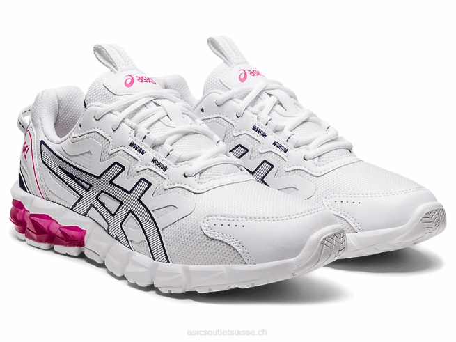 gel quantique 90 3 blanc/bleu tonnerre Asics L6N0K3870