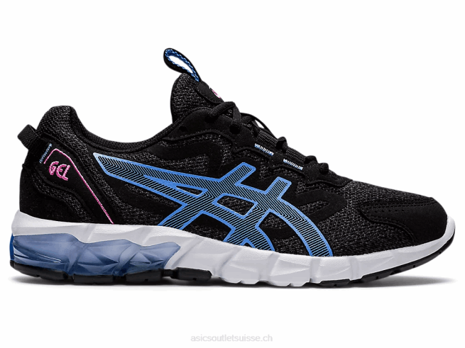 gel quantique 90 3 noir/bleu pervenche Asics L6N0K3907