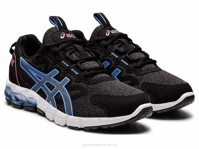 gel quantique 90 3 noir/bleu pervenche Asics L6N0K3907