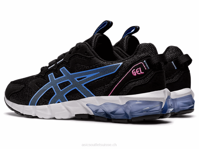 gel quantique 90 3 noir/bleu pervenche Asics L6N0K3907