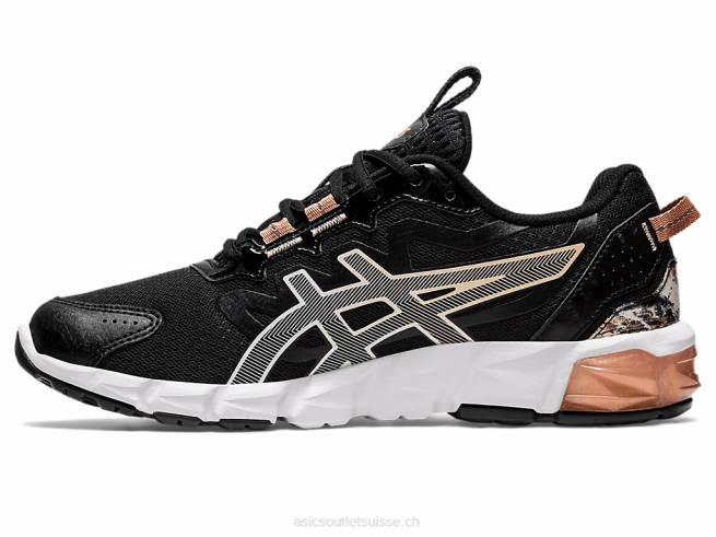 gel quantique 90 noir/or rose Asics L6N0K2854
