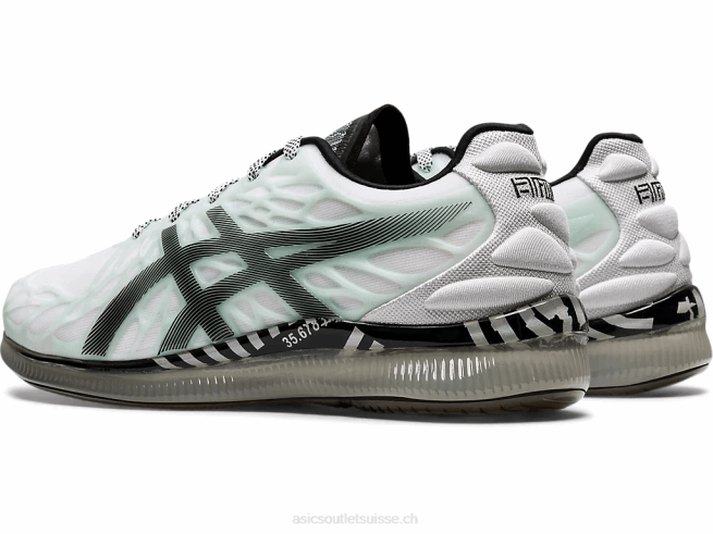 gel quantique infini 2 blanc noir Asics L6N0K3585