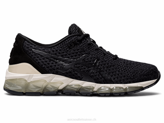 gel-quantum 360 5 tricot noir/rose douillet Asics L6N0K4148