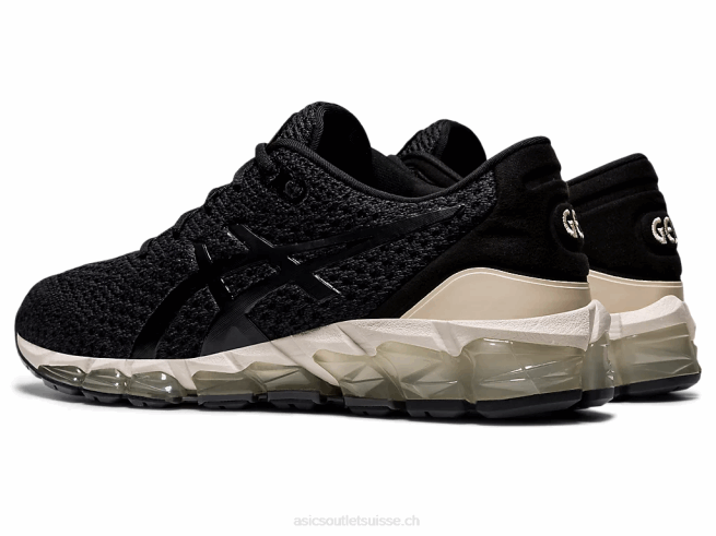 gel-quantum 360 5 tricot noir/rose douillet Asics L6N0K4148