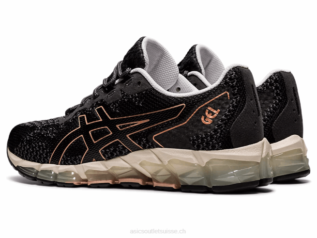 gel-quantum 360 6 tricot noir/gris porteur Asics L6N0K2838