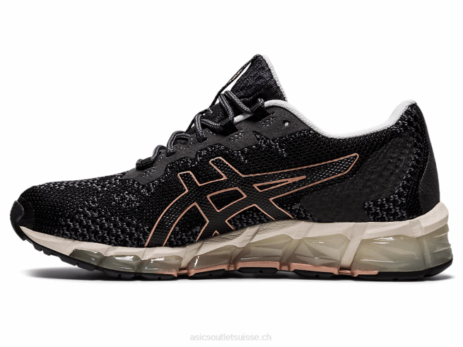 gel-quantum 360 6 tricot noir/gris porteur Asics L6N0K2838