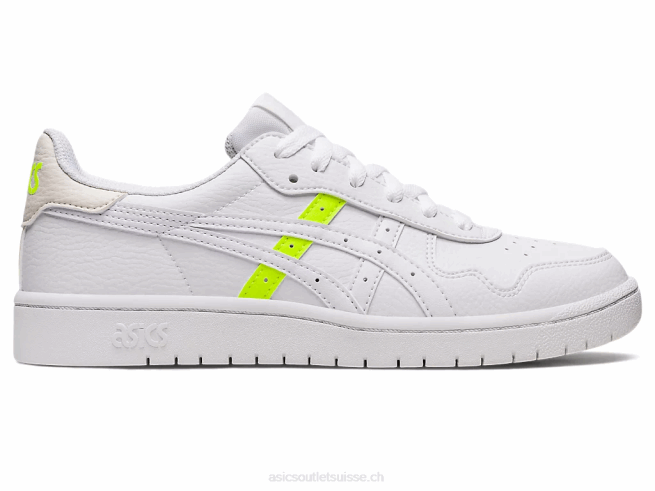 le japon blanc/jaune de sécurité Asics L6N0K2634