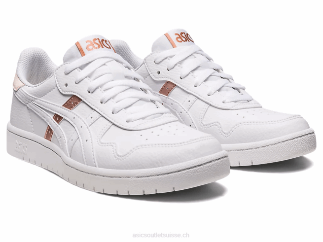 le japon blanc/or rose Asics L6N0K2608