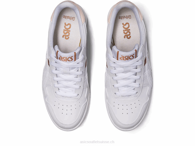 le japon blanc/or rose Asics L6N0K2608