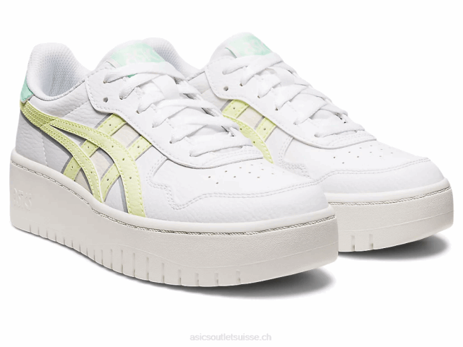 le japon s pf blanc/jaune Asics L6N0K2230