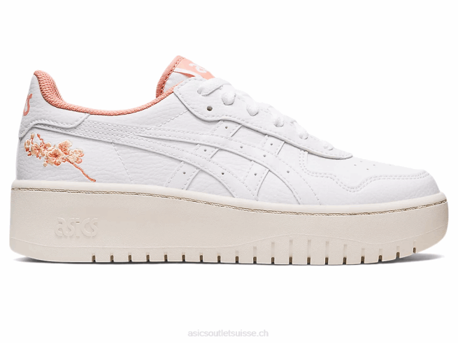 le japon s pf blanc/saumon Asics L6N0K2187