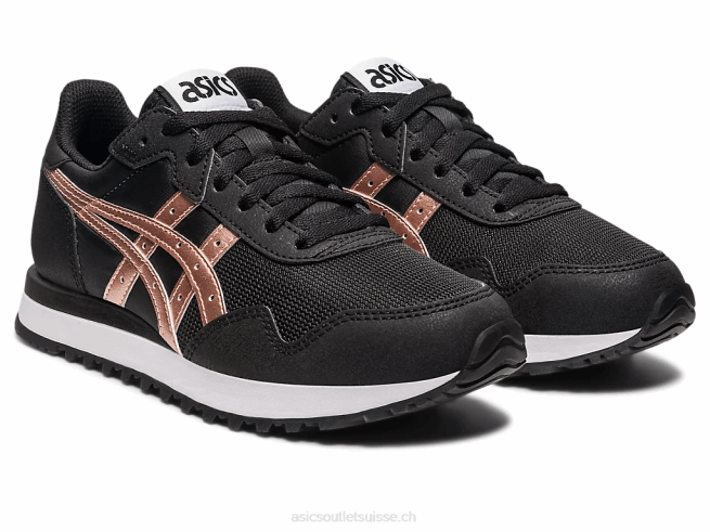 tigre coureur ii noir/or rose Asics L6N0K2290