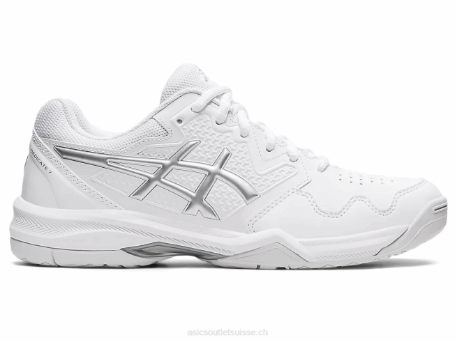 gel-dédié 7 blanc/argent pur Asics L6N0K3768