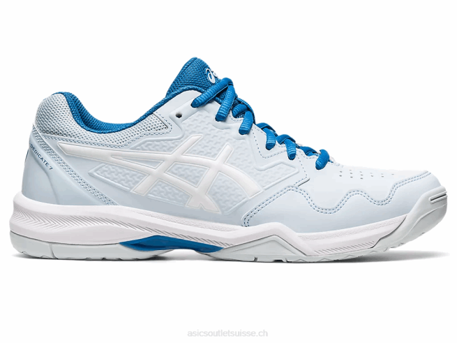 gel-dédié 7 ciel/blanc Asics L6N0K2491