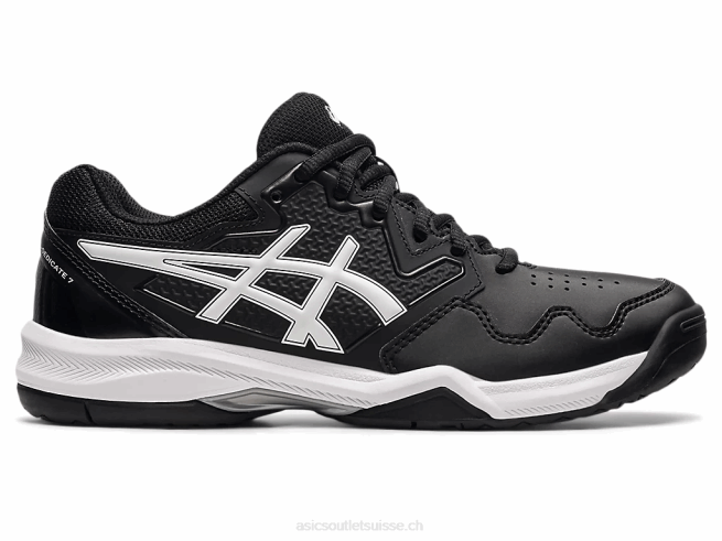 gel-dédié 7 noir blanc Asics L6N0K3856
