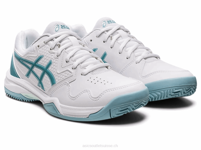 gel-dedicate 7 argile blanc/bleu fumé Asics L6N0K3184