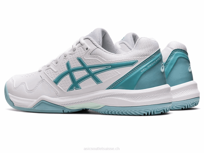 gel-dedicate 7 argile blanc/bleu fumé Asics L6N0K3184