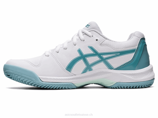 gel-dedicate 7 argile blanc/bleu fumé Asics L6N0K3184