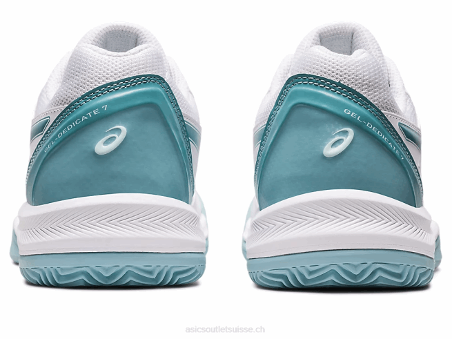 gel-dedicate 7 argile blanc/bleu fumé Asics L6N0K3184