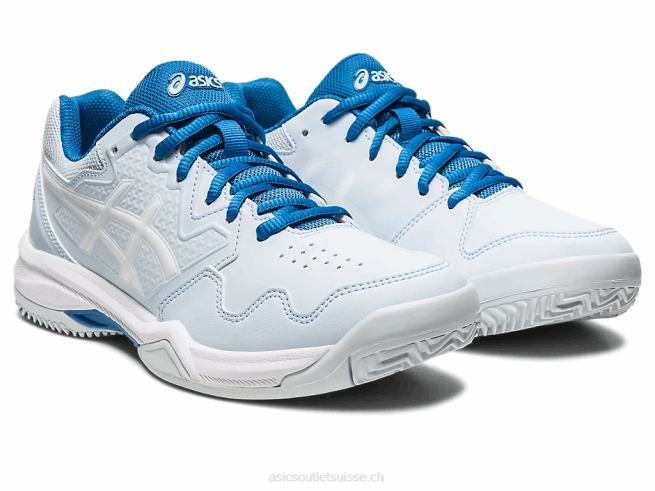 gel-dedicate 7 argile ciel/blanc Asics L6N0K2544