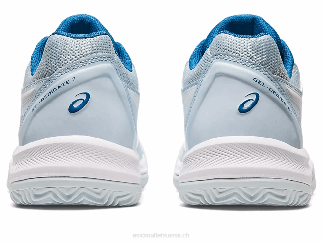 gel-dedicate 7 argile ciel/blanc Asics L6N0K2544