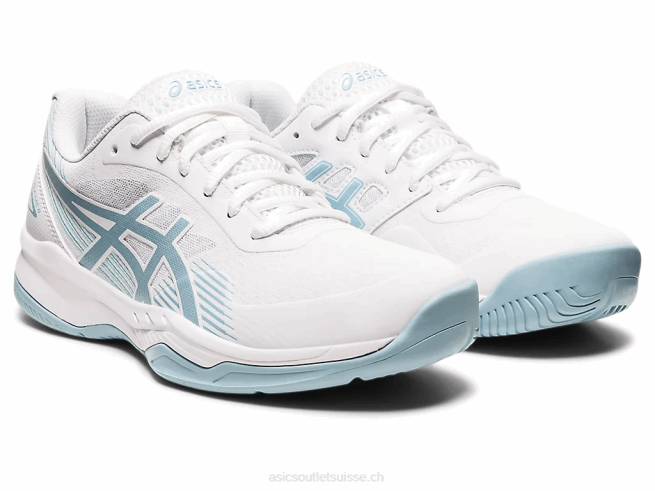 gel-jeu 8 blanc/bleu fumé Asics L6N0K3192